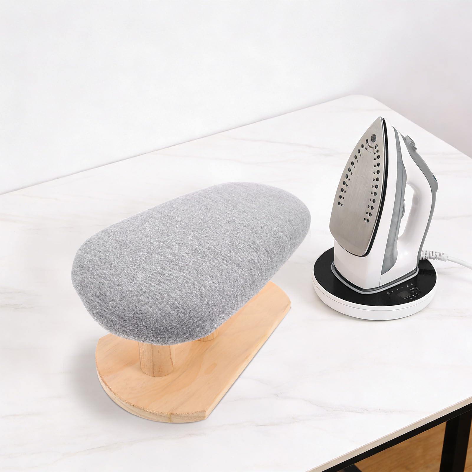 Tabla de Planchar Portátil Pequeña con Base de Madera Estable y Superficie Espaciosa para Planchar Ropa Infantil y Vestidos en Apartamentos o Costura