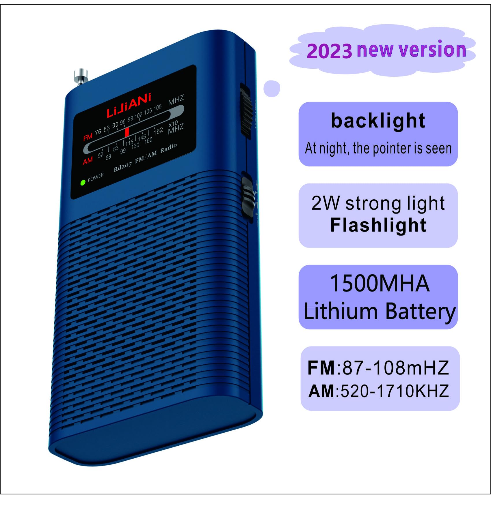 Radio Portable - OMABETA - Mini Radio à Transistor AM FM - Haut - Foto 4