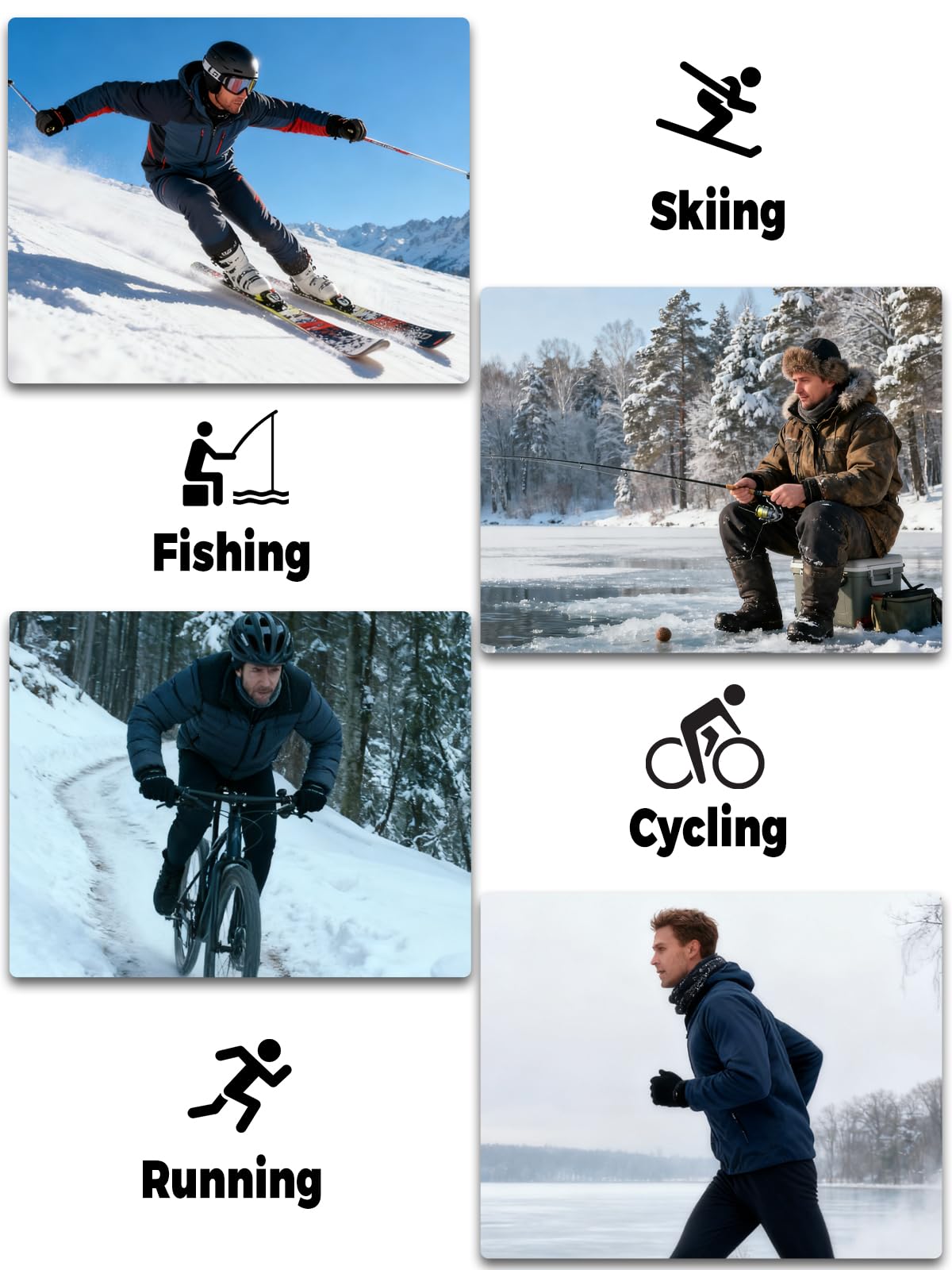 Zestaw warstw podstawowych Mężczyźni Men’s Thermal Underwear Set Compression Base Layer Sports Long Johns