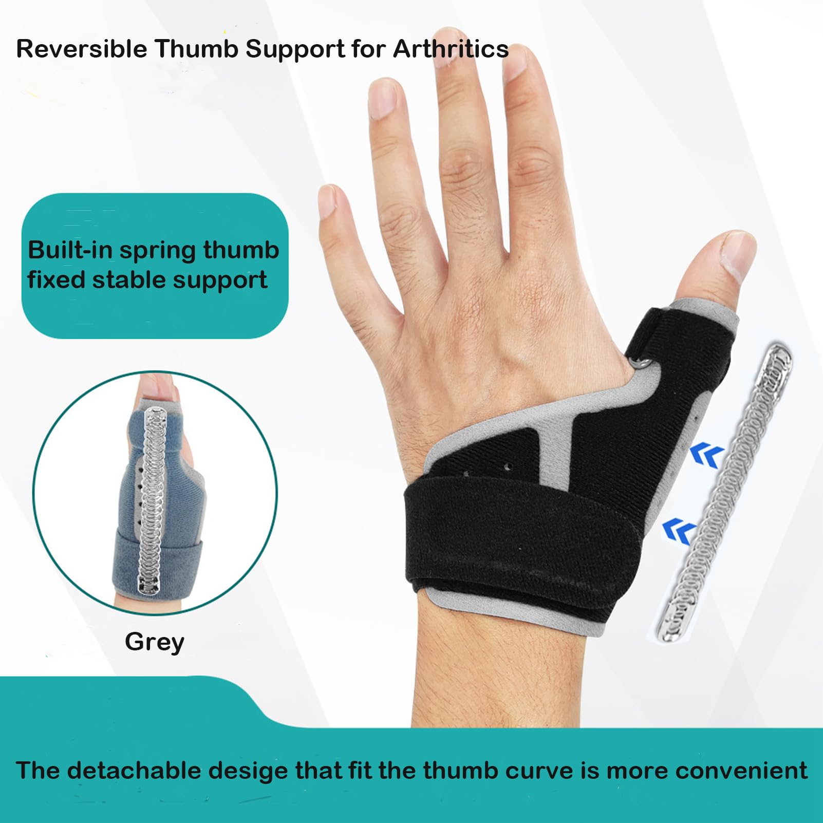 SONGQEE Upgraded Thumb Support Splint Right Left Hand, Breathable Thumb Brace - Image 4