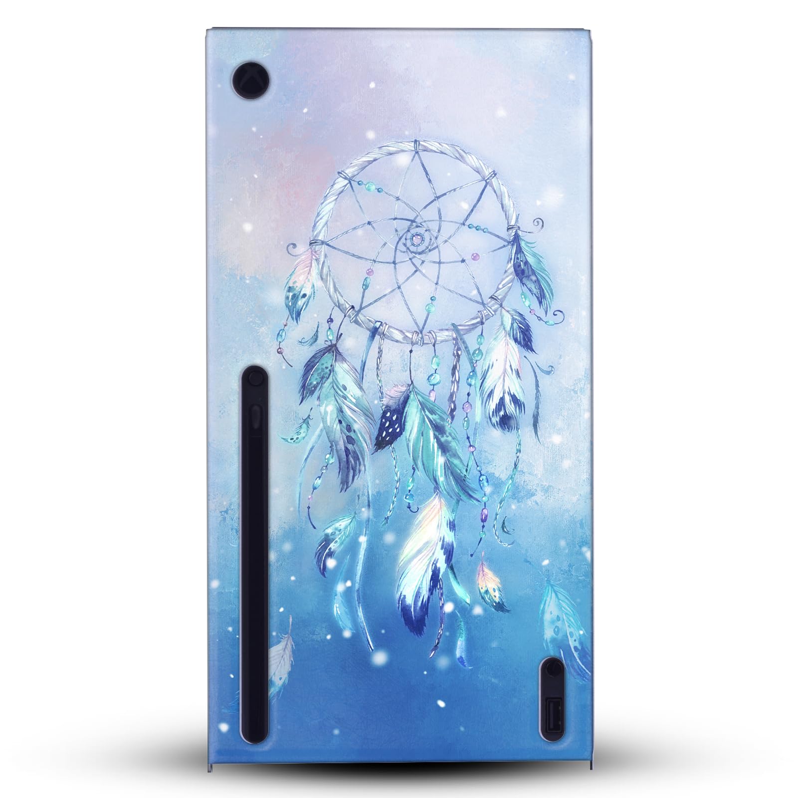 Head Case Designs Licenza Ufficiale Simone Gatterwe Blue Dreamcatcher Mix Arte Pacchetto Console Da Gioco Wrap E Pelle Per Controller Compatibile con Xbox Series X