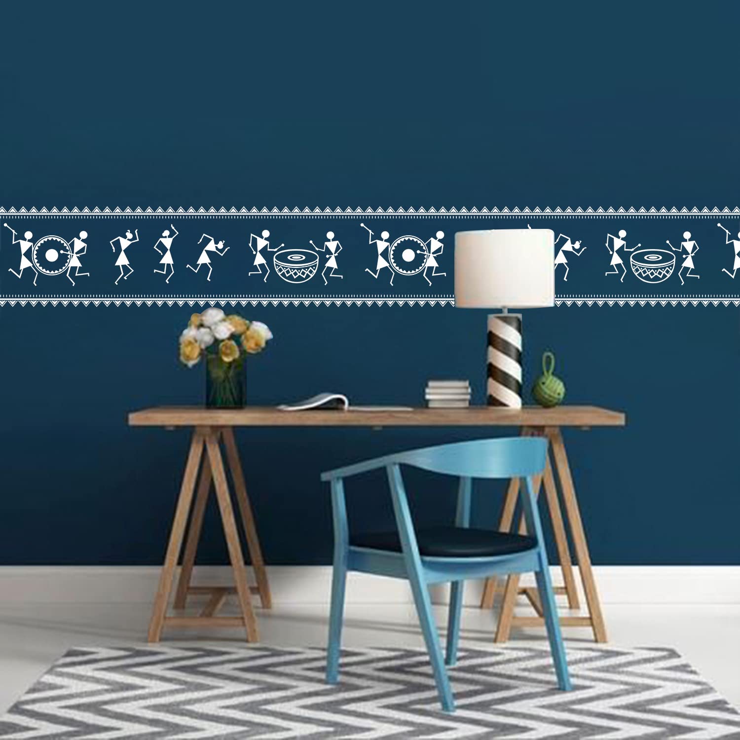 Kayra Decor Traditional Musical Symbol Stencils for Wall Painting - Pack of 1, 16 inch x 24 inch - (KHS715)