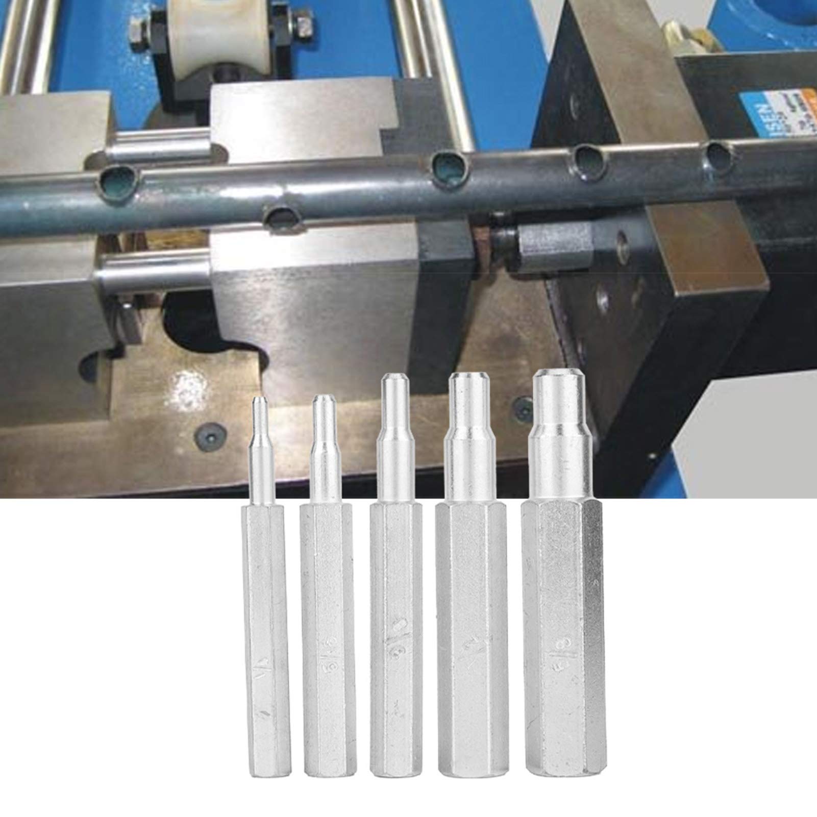 5Pcs Copper Tube Punch Tool Utensil Expander for 193, Hvac Swaging Punch