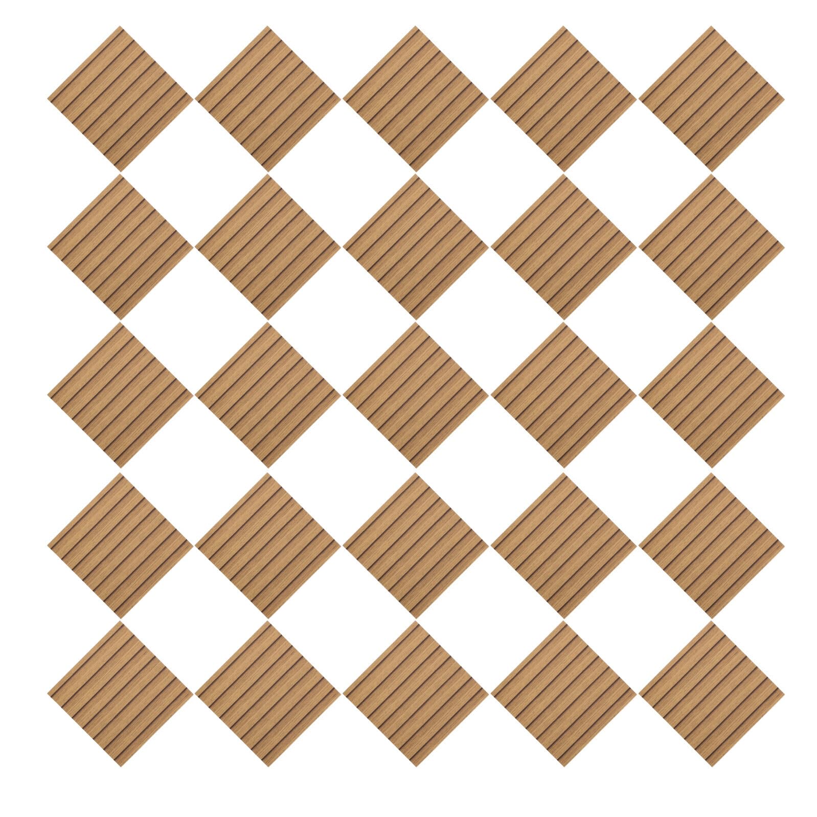 Baluue 30 Pannelli Murali Effetto Legno 30X30 CM Impermeabili in Pet Autoadesivi Stacca e Attacca per Decorazione Pareti Bagno Cucina Soggiorno Ristrutturazione Casa