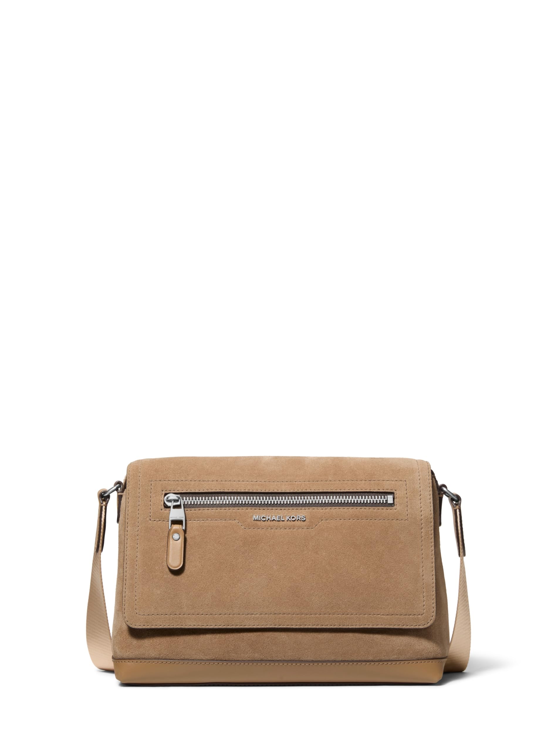 Michael Kors Dakota Small Flap Messenger Bag Nickel-Tone Hardware Husk