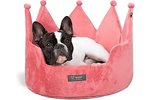 Nandog Pet Gear Crown Dog Bed for Small Breeds