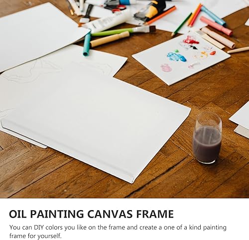 Miniatura 8 de Decoración de escritorio, lienzo estirado, 2 piezas, paneles de lienzo para pintar, pintura acrílica, pintura al óleo, medios de arte secos y