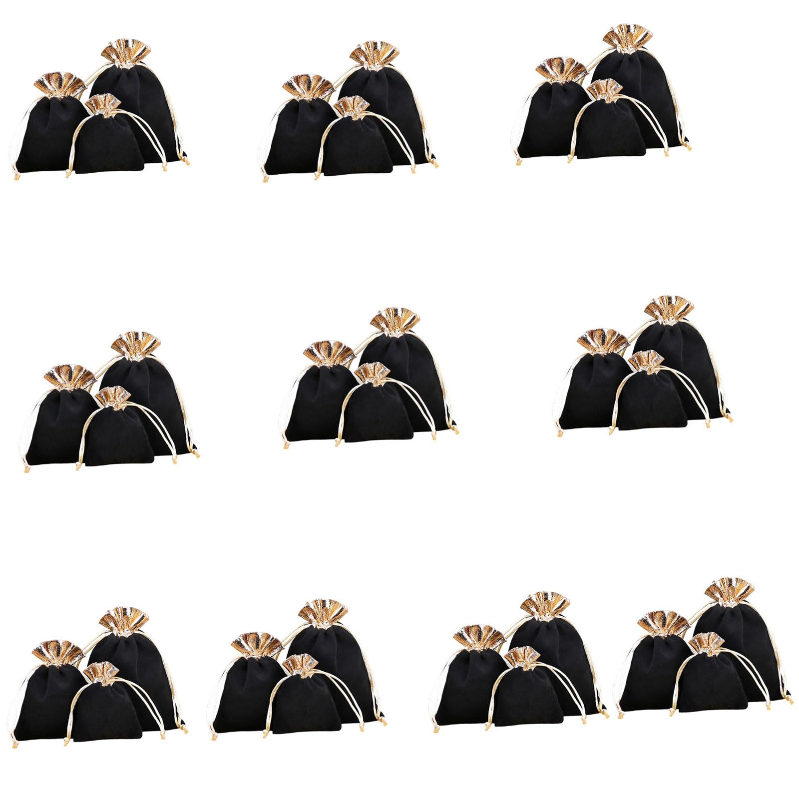 uikios Premium Velvety Jewelry Storage Pouches Featuring Secure Drawstring Closure Ideal for Protecting Valuables During Home Use and Travel Velvety Drawstring Pouches