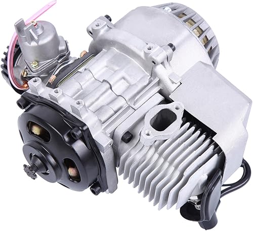 Miniatura 6 de Mini motor de 47 cc y 49 cc, motor de arranque de 2 tiempos, motor de arranque de un solo cilindro, kit completo de motor refrigerado por aire, para