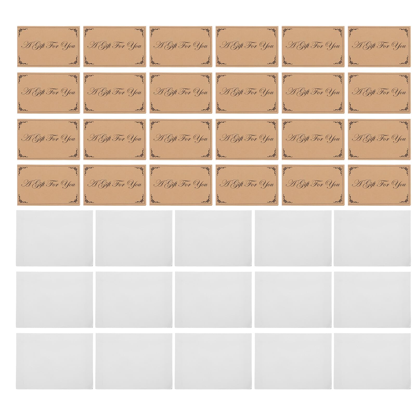 Chèques cadeaux pour Noël en lot de 25 pour invitations - 8