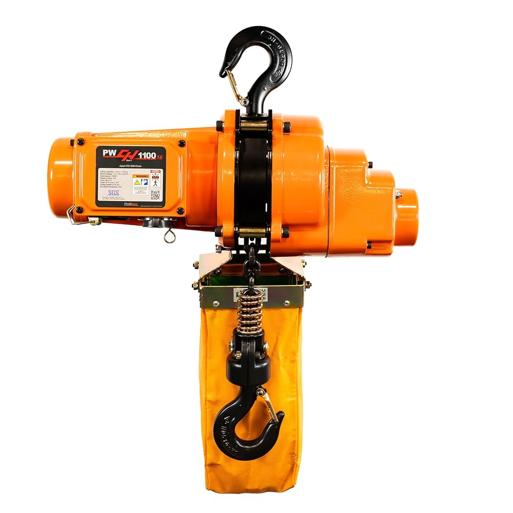Prowinch 1/2 Ton 1100 lb Electric Chain Hoist 110V 120v 10A
