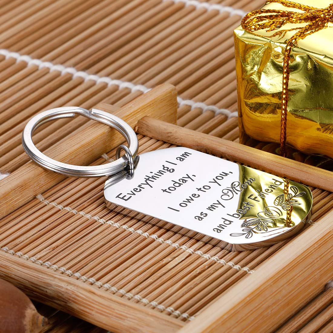 Portachiavi Madre E Figlia A Cuore - Set Di 2 In Acciaio Inox