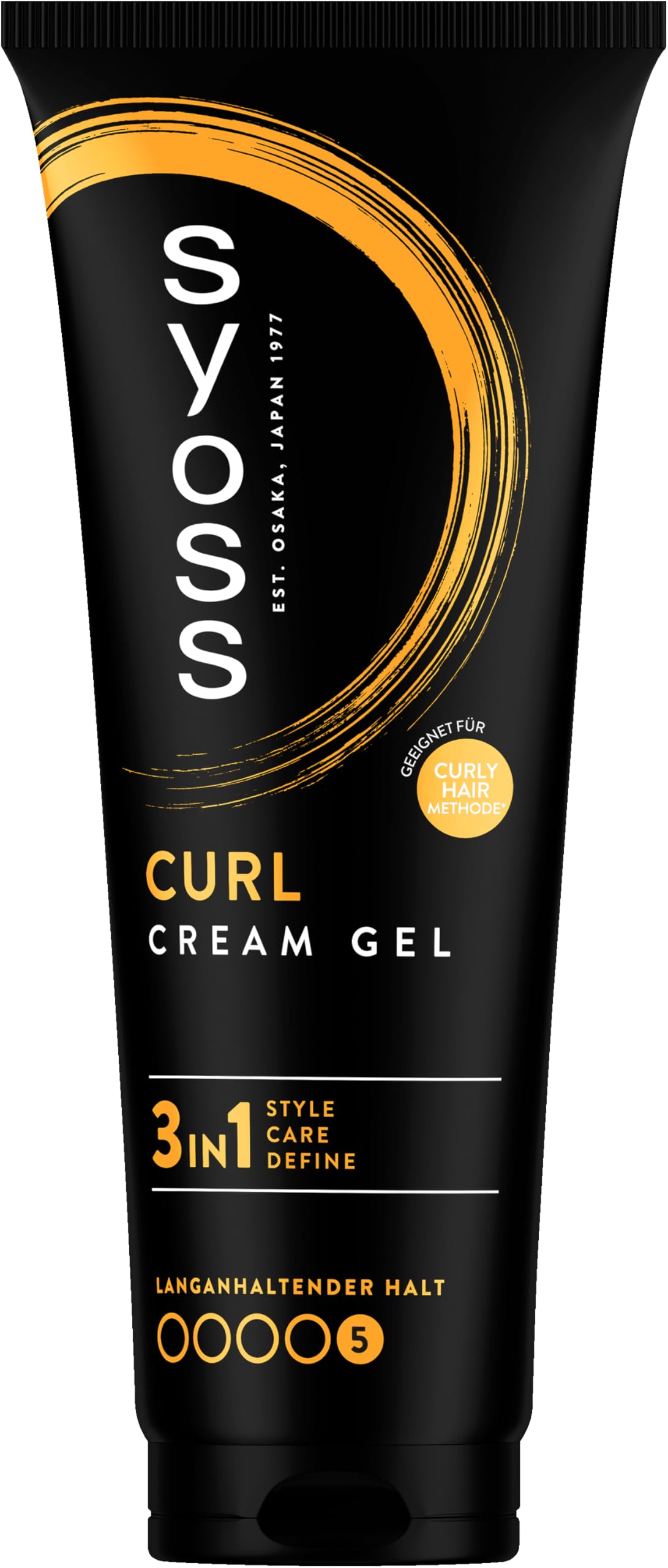 Syoss Curl Cream Gel (250 ml), Anti-Frizz Locken Gel für perfekt definierte Locken & Wellen ohne sichtbare Rückstände, Locken Creme mit Vitamin-Komplex für eine gestärkte Haarstruktur