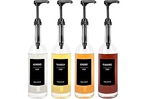 Coffee Syrup Dispenser with Sugar Free Irish Cream Syrup