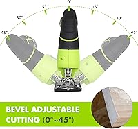 Vista 3 de FASTPRO Kit de sierra caladora inalámbrica de 12 V, sierra caladora eléctrica con 10 cuchillas y guía de bordes, incluye batería de 1.5 Ah, cargador