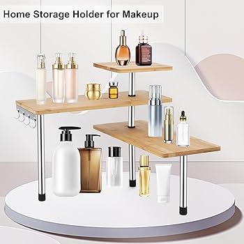 Amazon.com: HYNAWIN Corner Shelf, 3 Tier Bamboo & Metal
