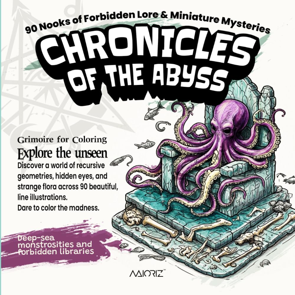CHRONICLES OF THE ABYSS: Coloring BOOK