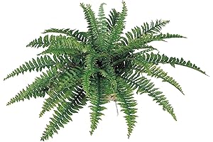 34" Artificial Boston Fern Plant with 35 Lifelike Silk Fronds