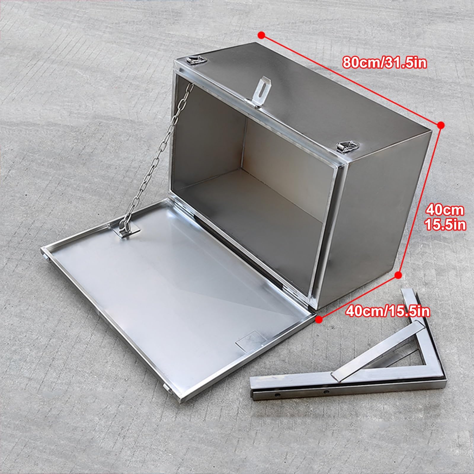 Cassetta portautensili resistente in acciaio inox per camion letto RV rimorchio organizzatore di stoccaggio