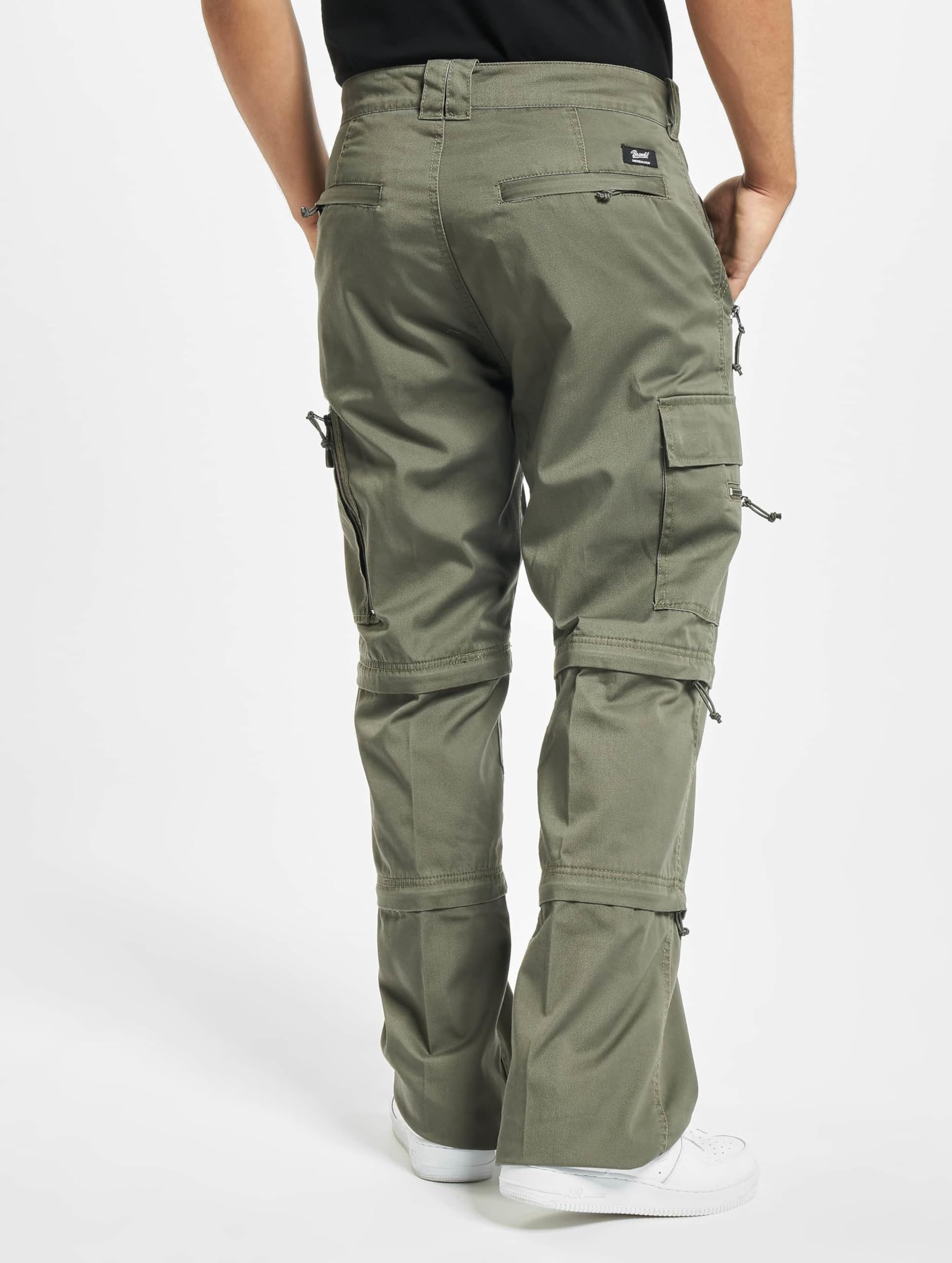 Brandit Savannah Uomo Pantaloni Modello Cargo Nero Straight