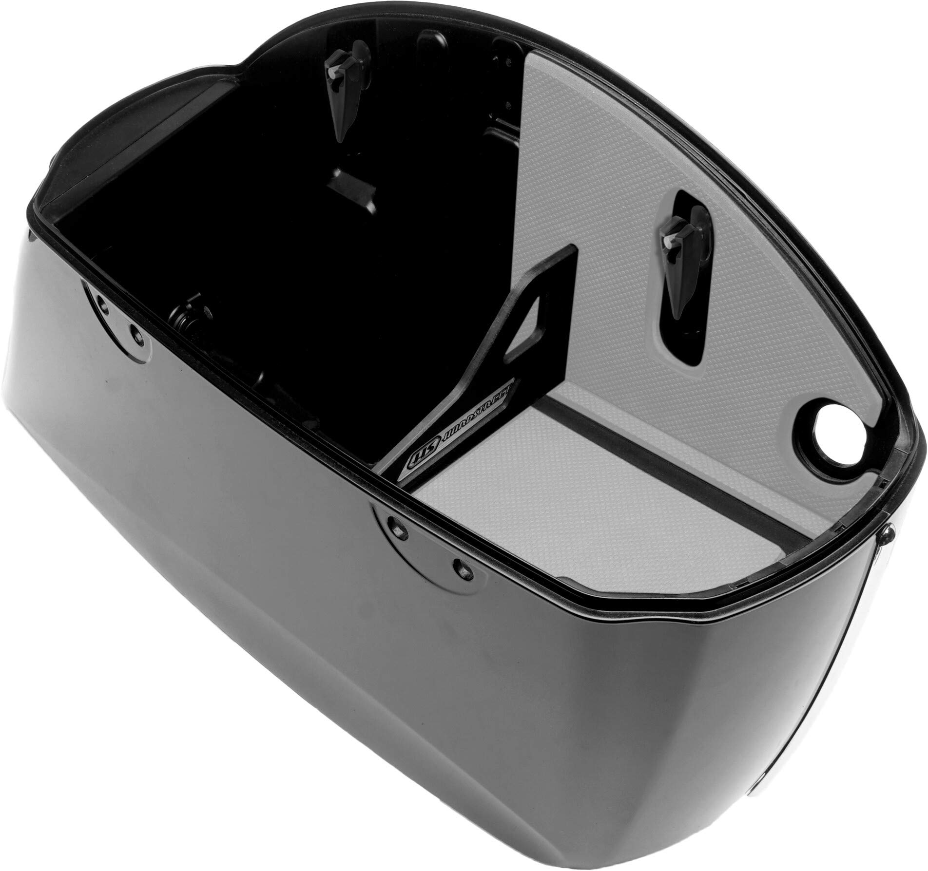 RYT-There Shelf Set Grey for 2008-2020 Indian Motorcycles - Road Master - Chieftain - Spiringfield Rounded Top-Double Hinge Saddle Bags Made In USA