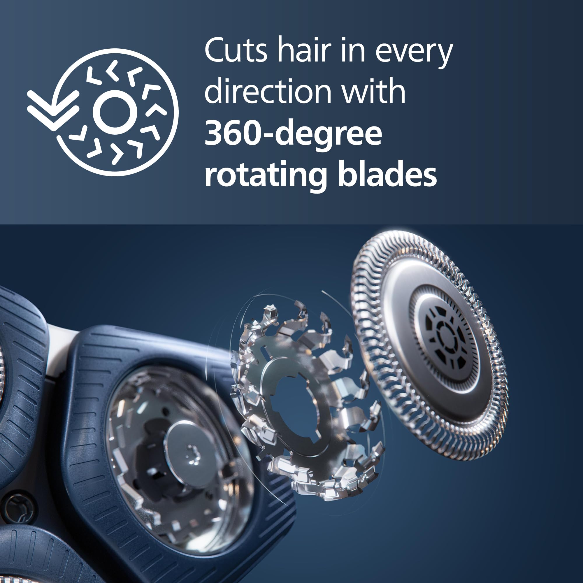 Philips Norelco Shaver Series 7000, Wet & Dry Electric Shaver with SenseIQ Technology, Pop-up Trimmer, Charging Stand, Travel Case, UV Sanitizing Cube, Model S7889/91