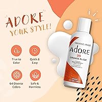 Vista 4 de Adore Tinte para el cabello semipermanente, vegano y libre de crueldad, 4 onzas líquidas, 197 Peri Winkle (paquete de 3)