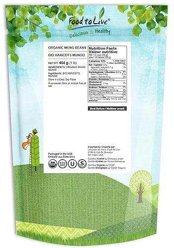 Miniatura 10 de Food to Live - Frijoles mungos secos Kosher Granel