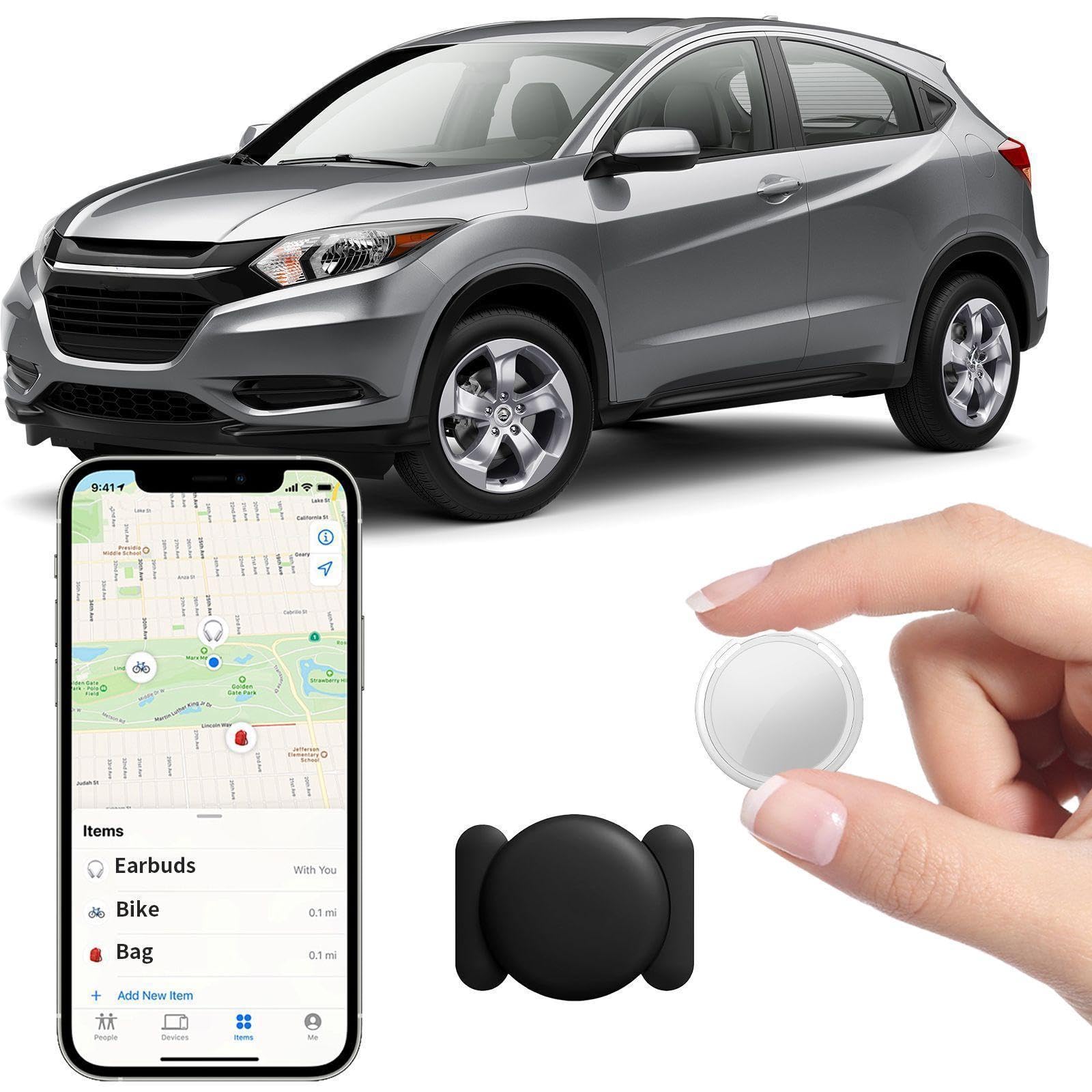 Mini GPS Tracker for Car Work with Apple Find My (iOS Only) Real Time Global Coverage Locator Tracking Devices for Vehicles Hidden Magnetic Case for Kids Dogs Cats Truck No Subscription No Monthly Fee