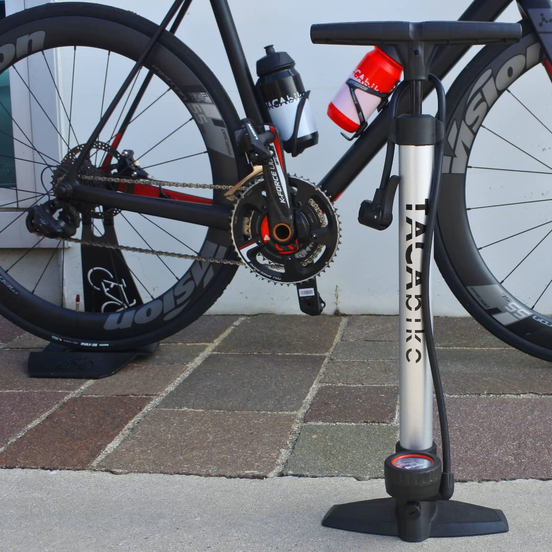 Tacabike Pompa Da Pavimento Ad Alta Pressione Argento