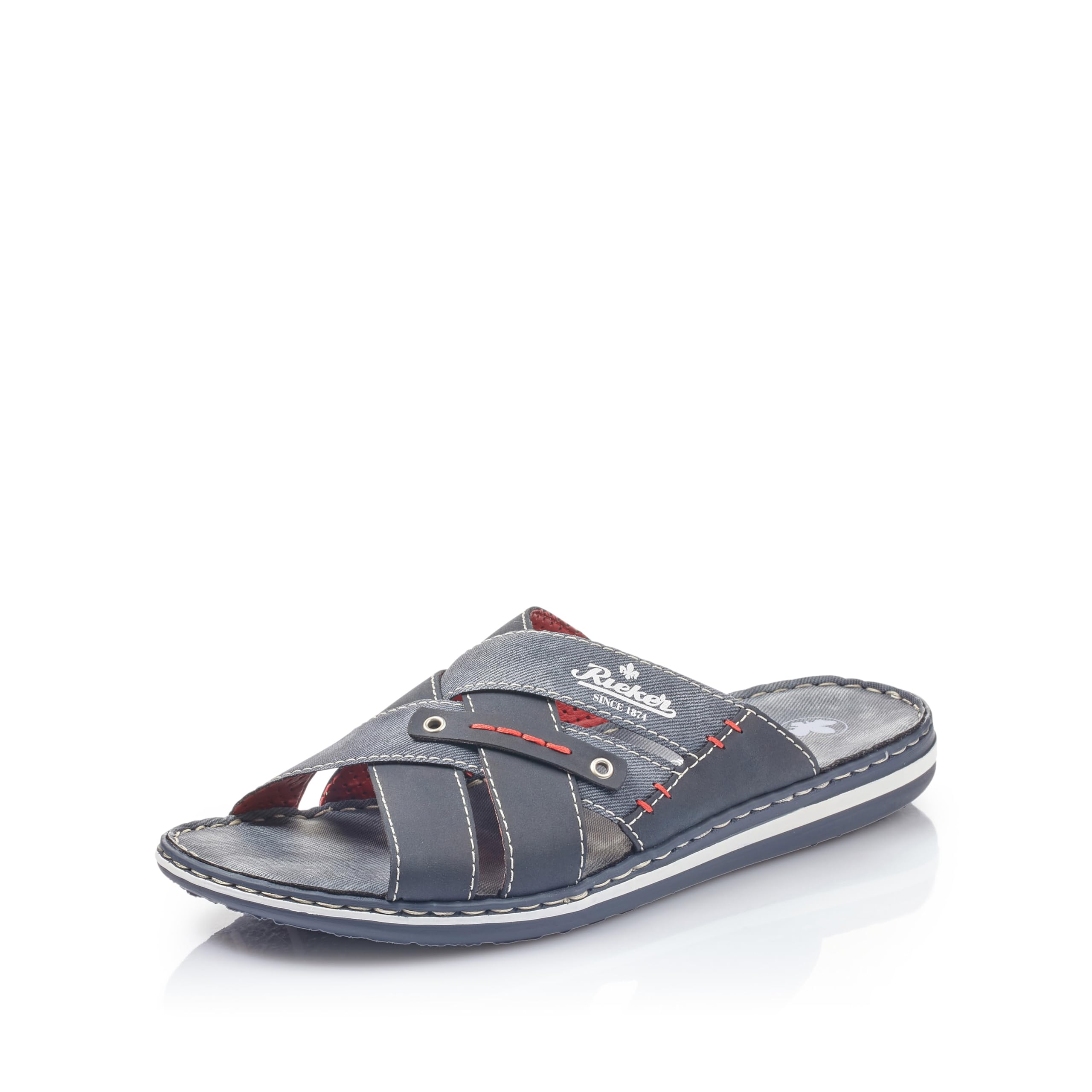 Rieker Men's 21099 Mules, Blue, 10.5 UK