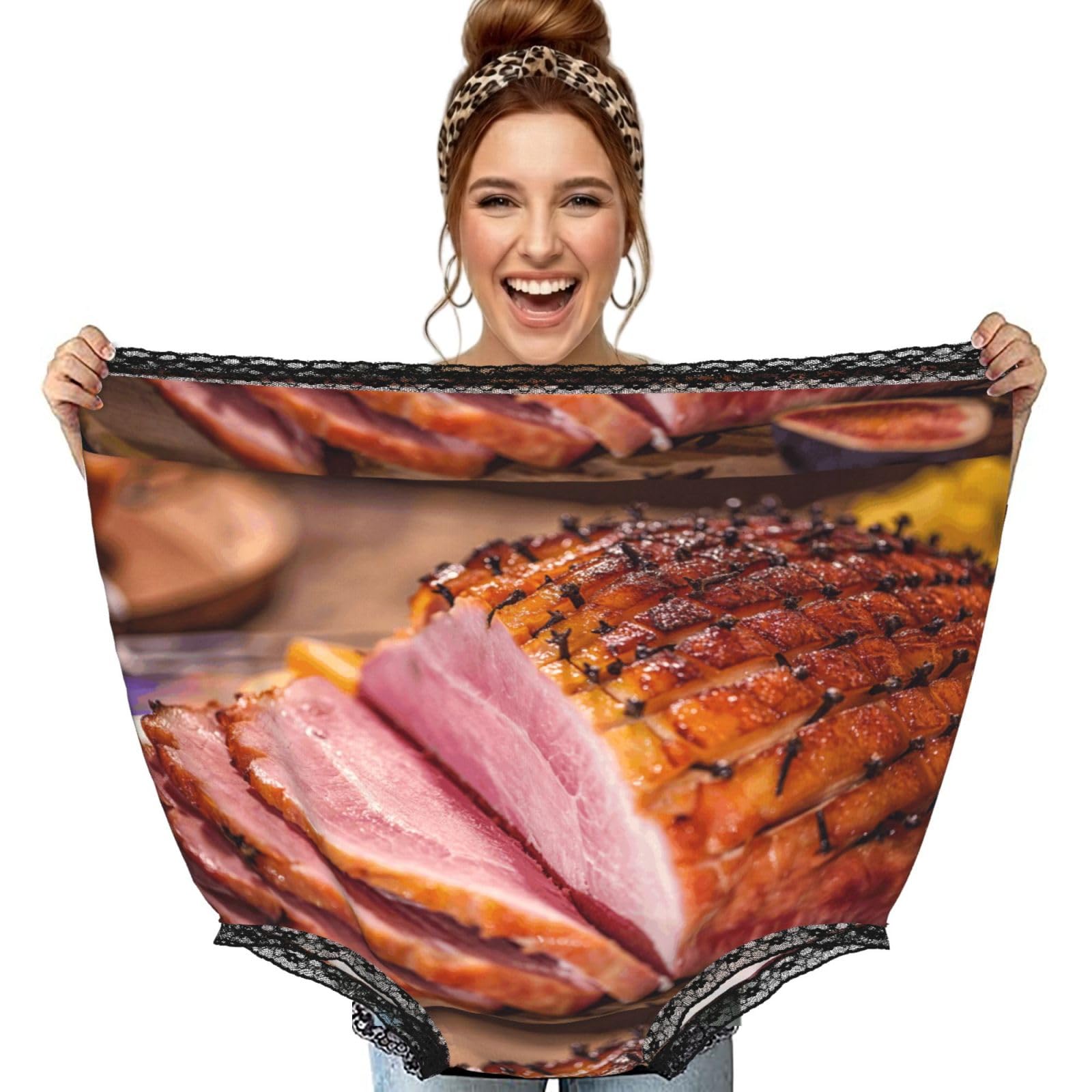 Poadnly Ham,Big Undies Funny Joke Gag Gift Mama Oversized Novelty Underwear Granny Panties Prank Gifts for Adult