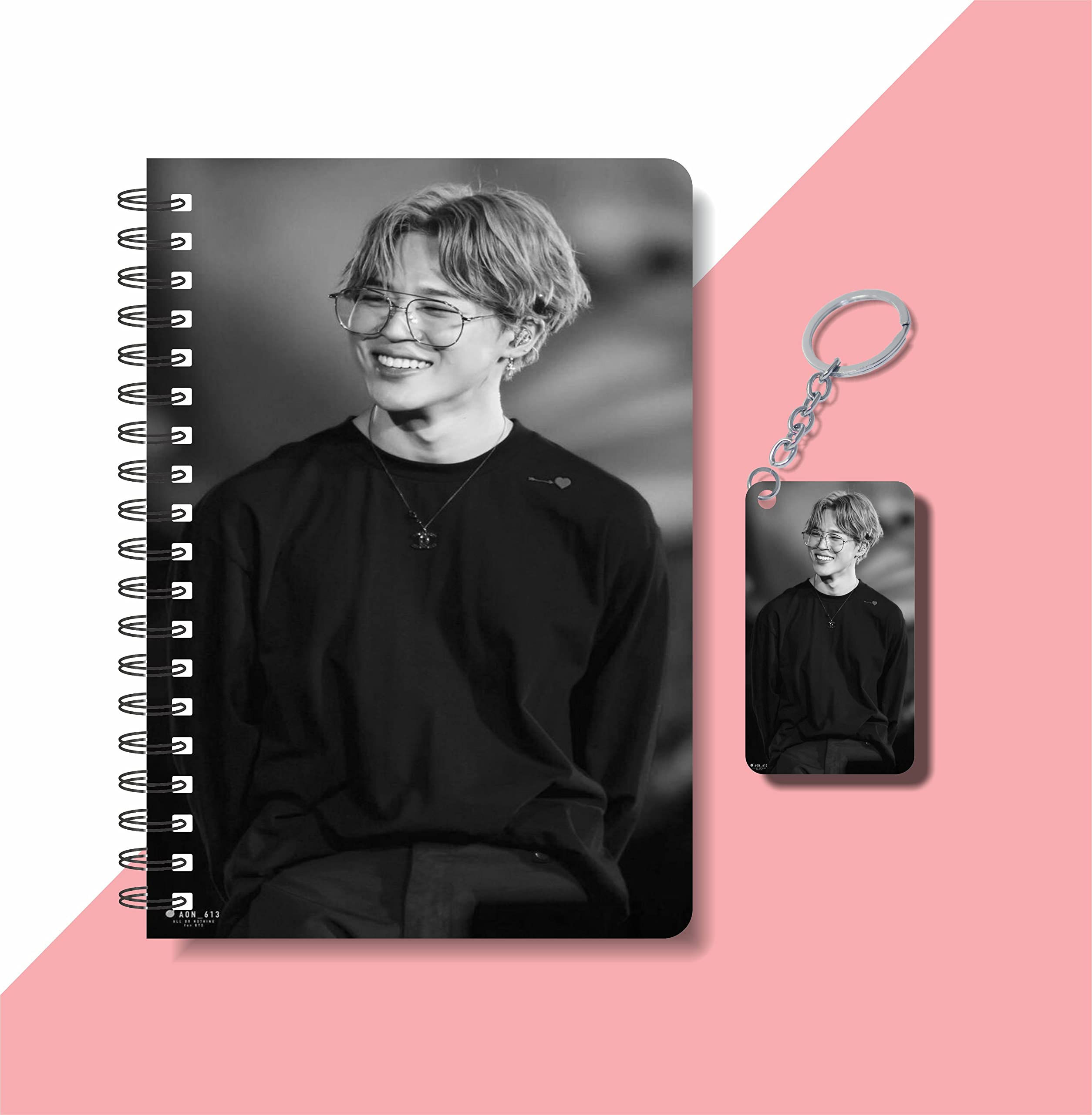 CRAFT MANIACS BTS JIMIN SMILEY LOOK ROUND CORNER PRINTED A5 160