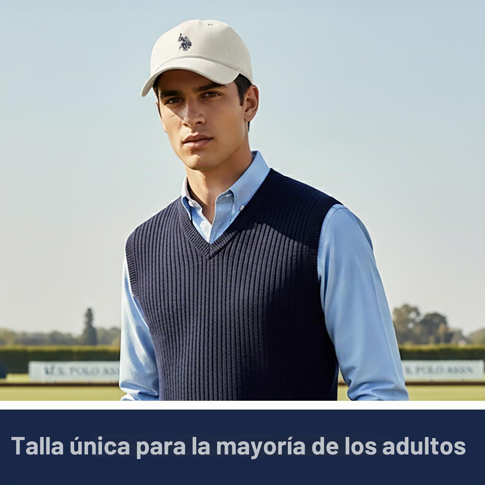 U.S. Polo Assn. Men's Mens Washed Twill Cotton Adjustable Baseball Hat with Pony Logo and Curved Brim Baseball Cap