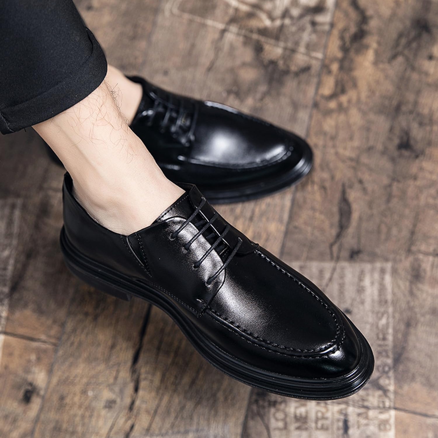 Uomo Scarpe da Derby Eleganti Stringate Francesine Classiche | Scarpe Oxford Da Uomo Elegante Stringate Derby Formale Scarpe Da Sposa Scarpe Da Lavoro