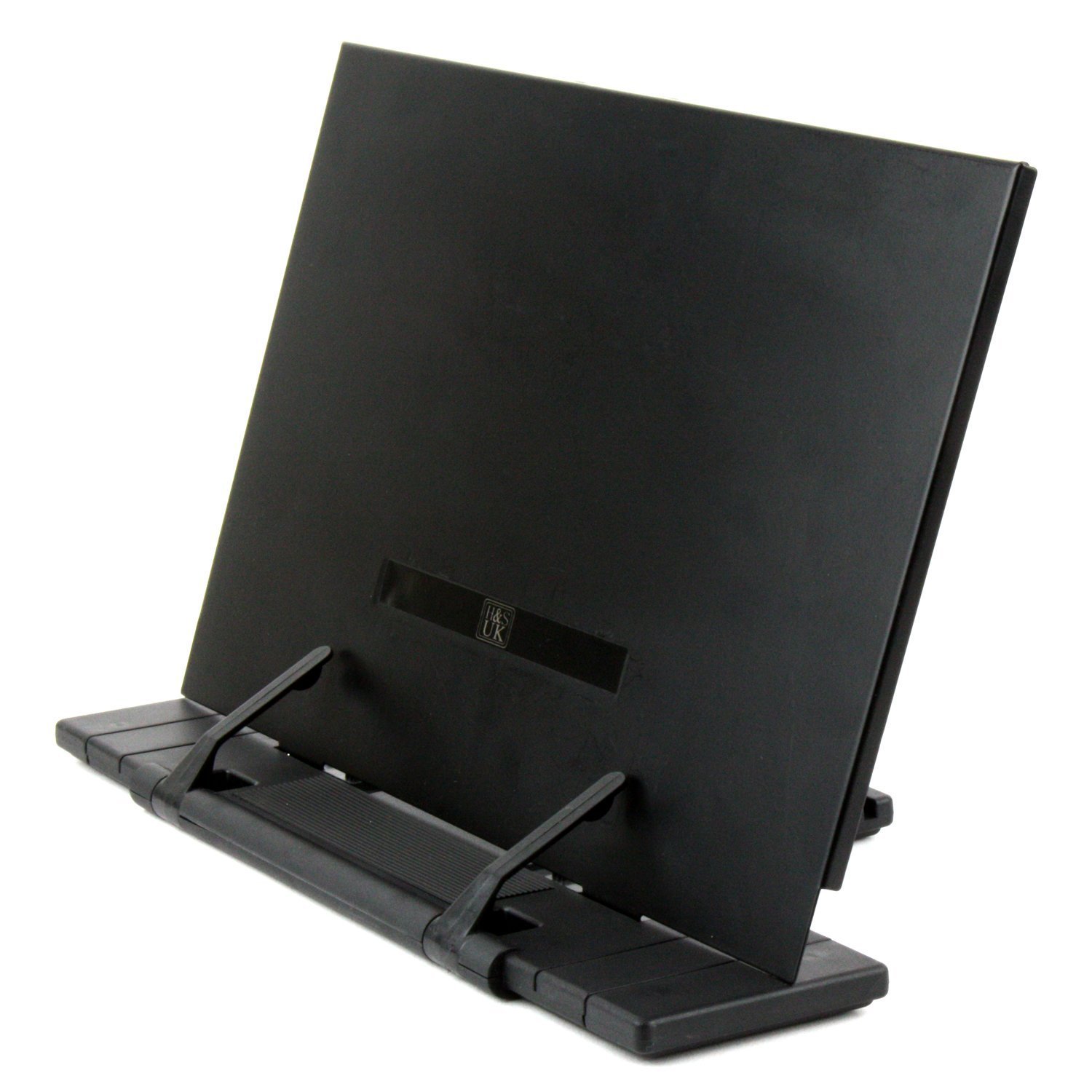 H&S Atril Metálico para Libros - Soporte Plegable y Portátil para Leer o Estudiar - Soporte Ajustable para Recetas o Libros de Estudio