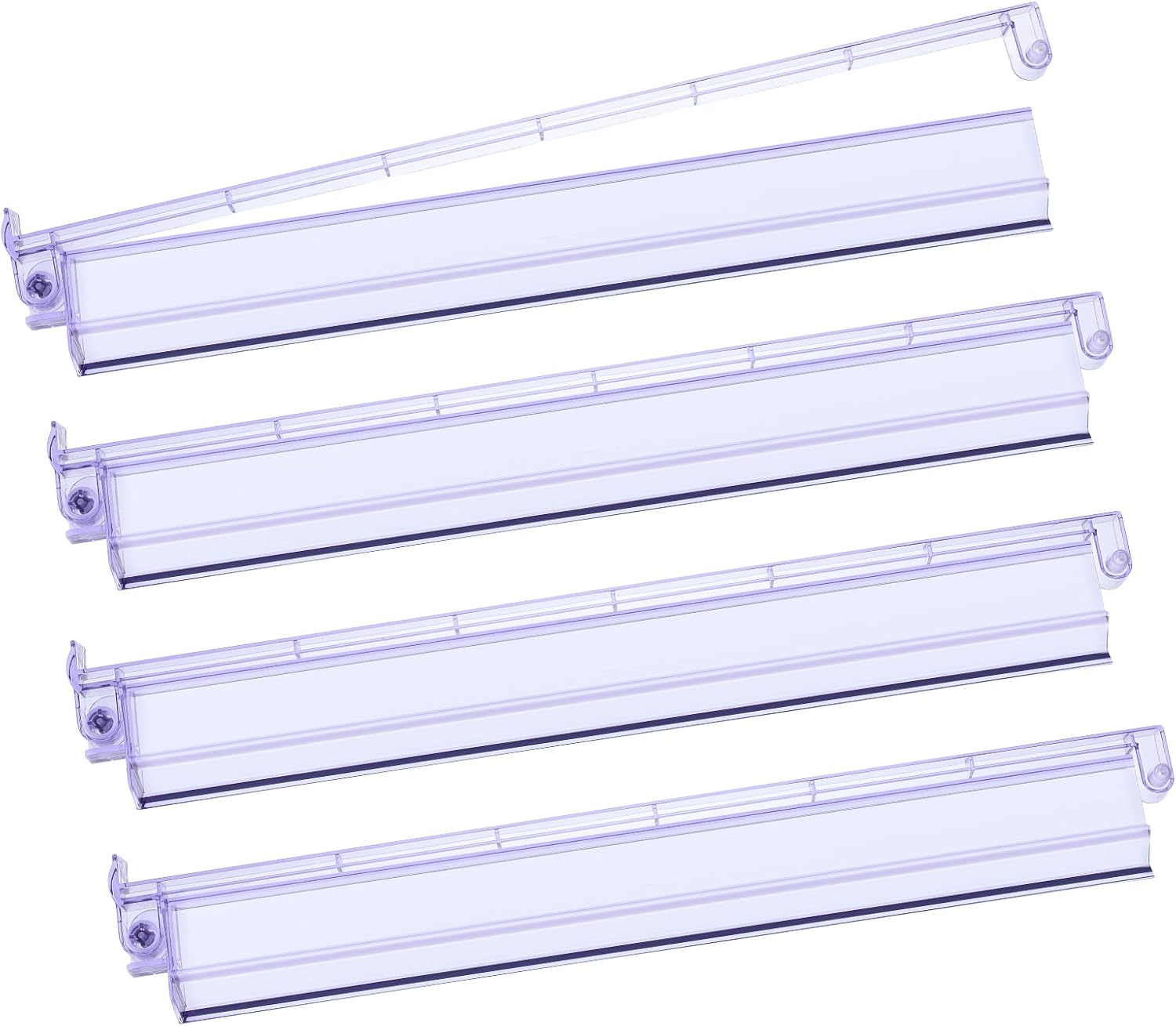 Mahjong Racks with Pushers 4PCS Set Majiang Tile Holder Acrylic Mahjong Racks Accessories and Gifts Light Purple