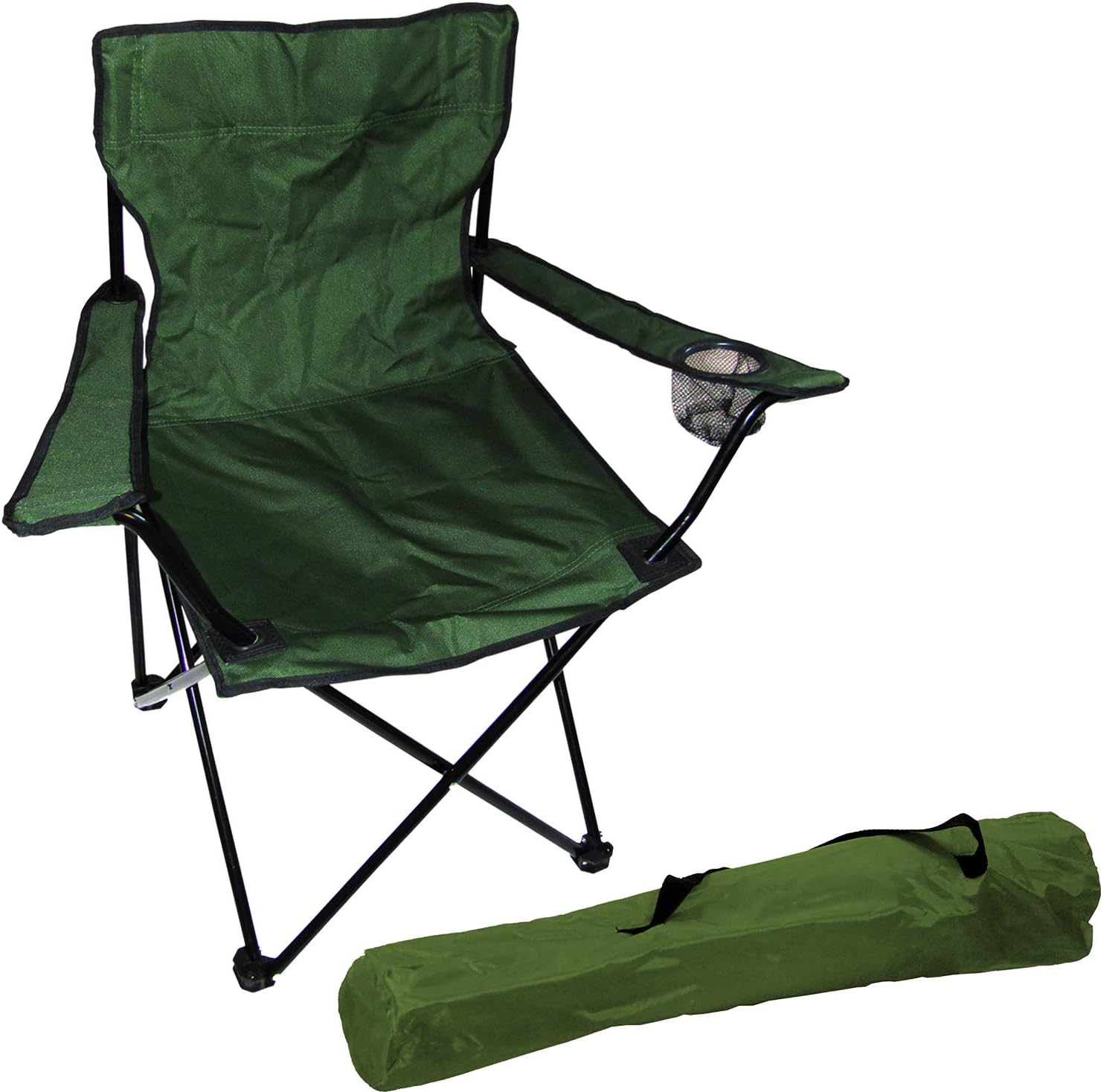 Berger | Chaise De Camping Pliante Minimize 2.0 Avec Tablette Et Porte- Gobelet | Chaise Pliante Confortable | Fauteuil Pliable Portable | Chaises Pliantes | Siege Pliable | Chaise Legere