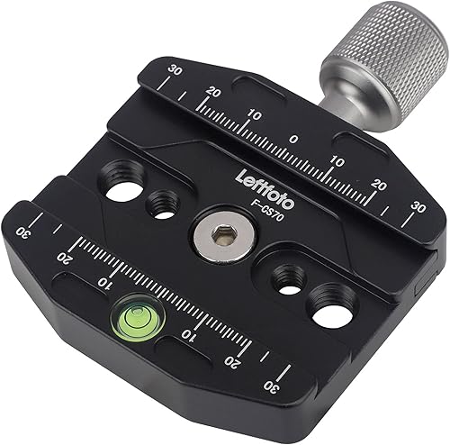 Abrazadera de liberación rápida de 2.756 in compatible con placa de estilo Arca Swiss para trípode Ballhead asiento universal de cambio rápido,