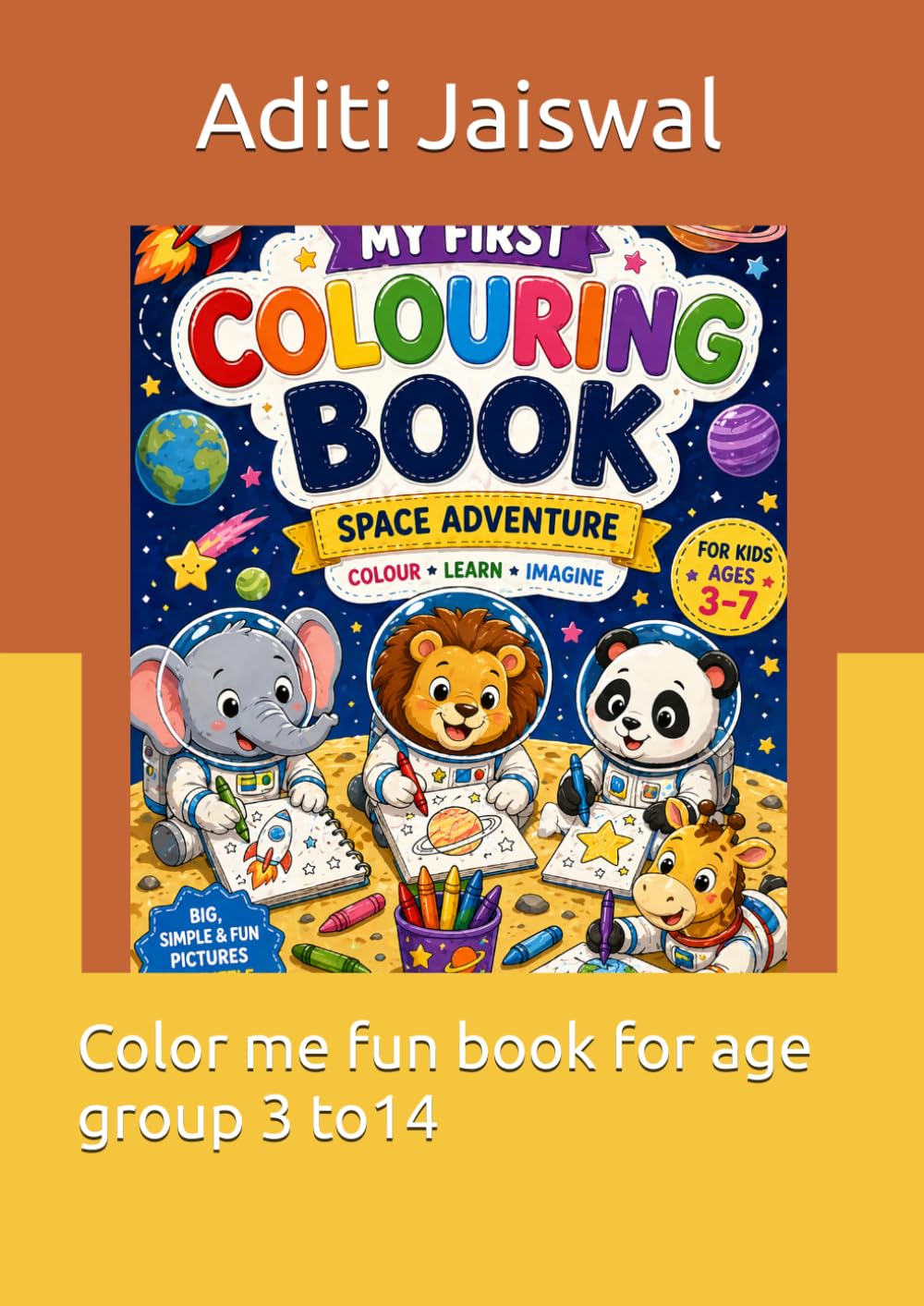 Color me fun book for age group 3=14