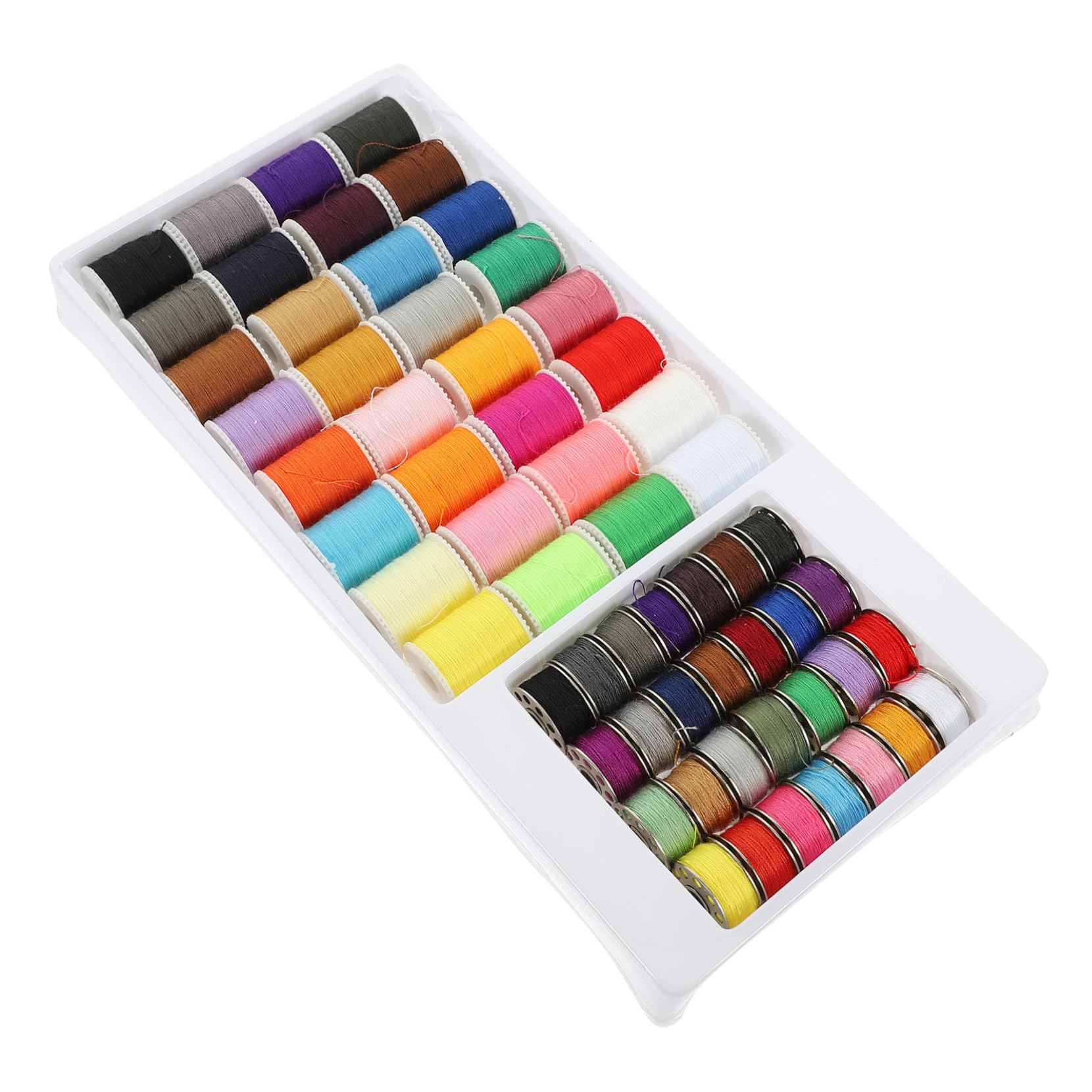 STOBOK 60pcs Sewing Thread Hand Home Accessory Embroidery Kits Sewing Supply Yarn Accessories Hilo Crochet Thread Embroidery Bobbins Embroidery Floss Sewing Kit Household Wire Box Plastic