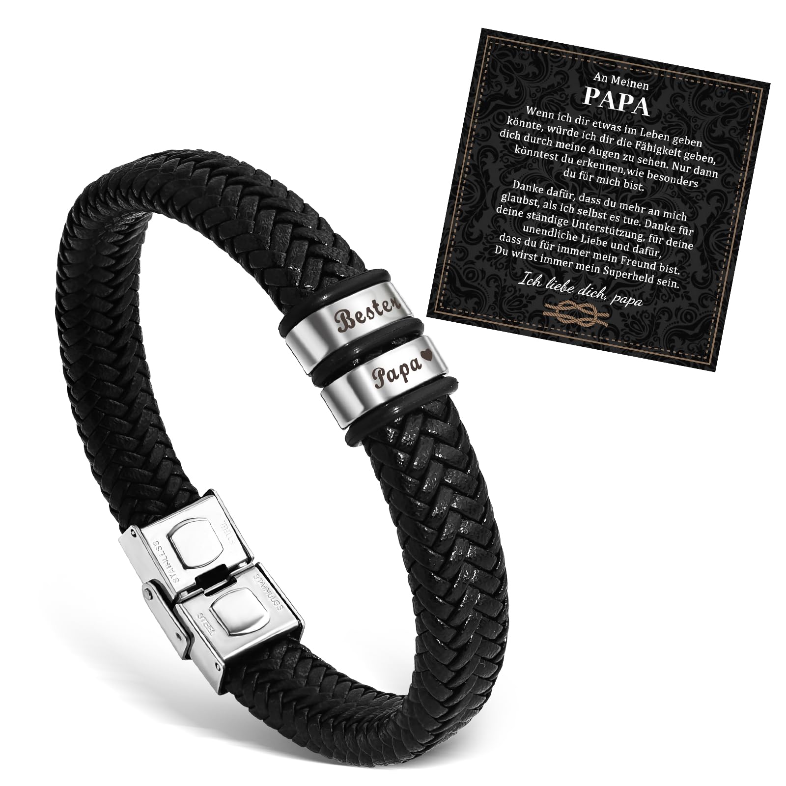 VU100 Bracciale del Papà Regalo per il Papà,de
