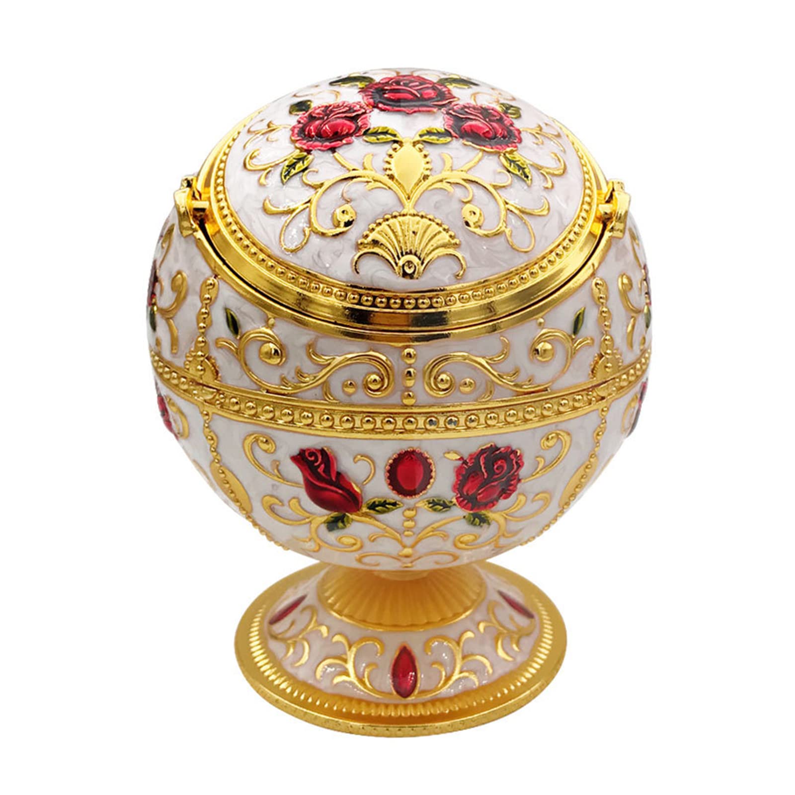 Smell-Proof Ashtray with Lid for Inside & Outdoors | Stylish Outdoor Ashtrays | Windproof Design Metal Ashtray with Lid Outdoor