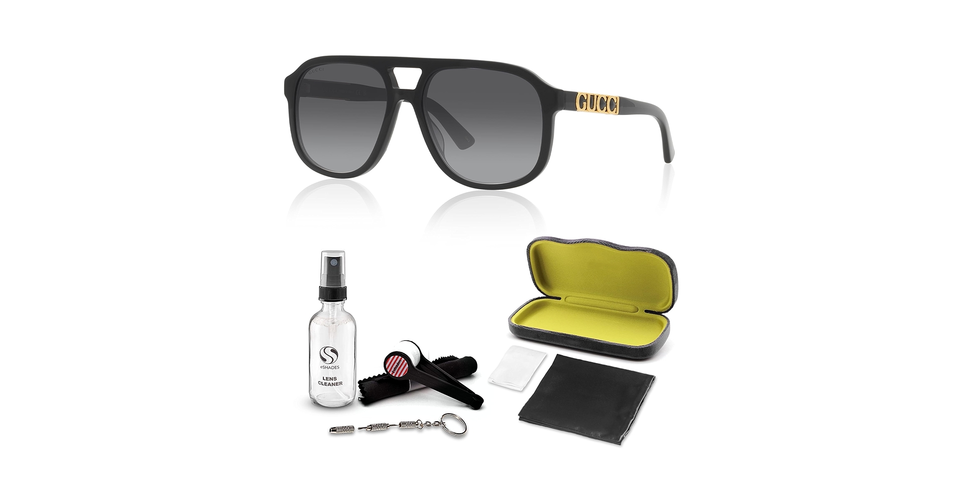 Amazon.com: Gucci GG1188S Designer Sunglasses: Elegant Pilot