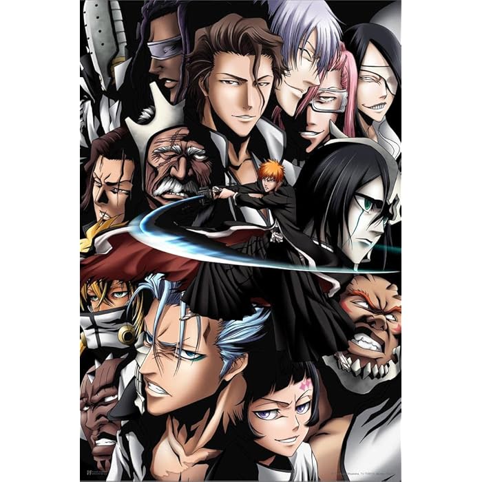 Buy Bleach Poster Anime Merch Manga Group Collage Merchandise Series
