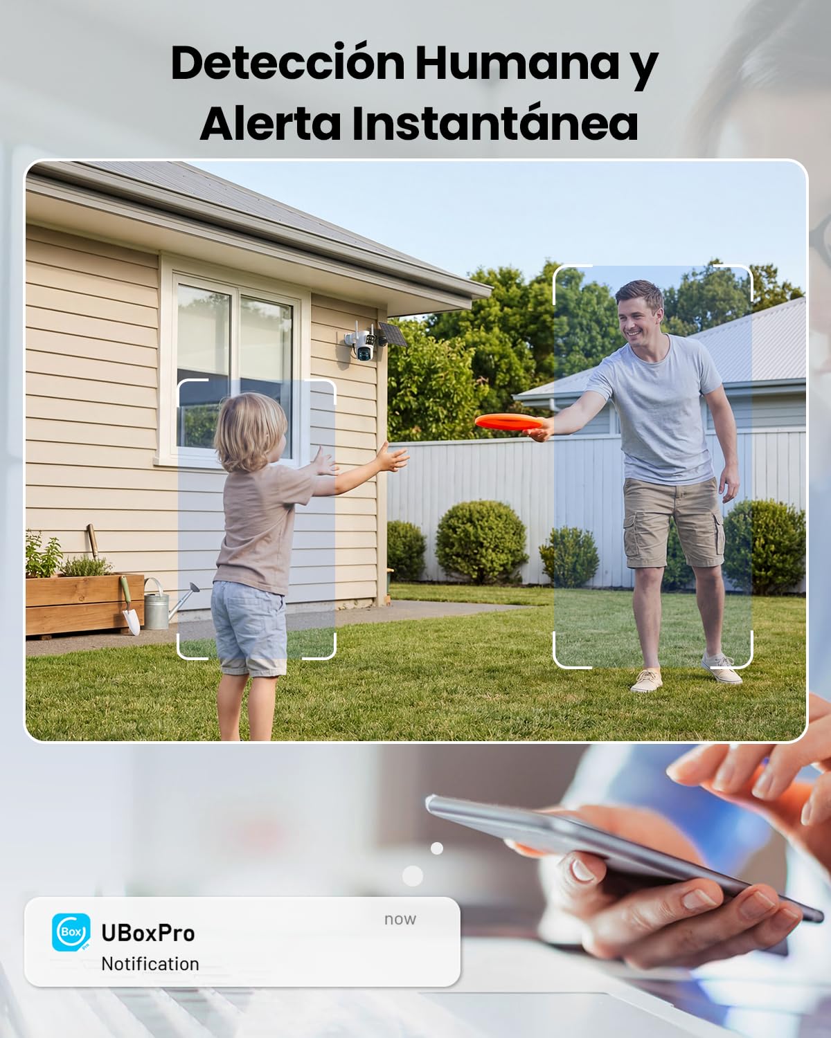 4G LTE Solar Cámara Vigilancia Exterior, Cámara de Doble Lente 2K+2K con Panel Solar, Cámara de Seguridad Exterior con AI Detección Humana PIR, Visión Nocturna a Color, Audio Bidireccional