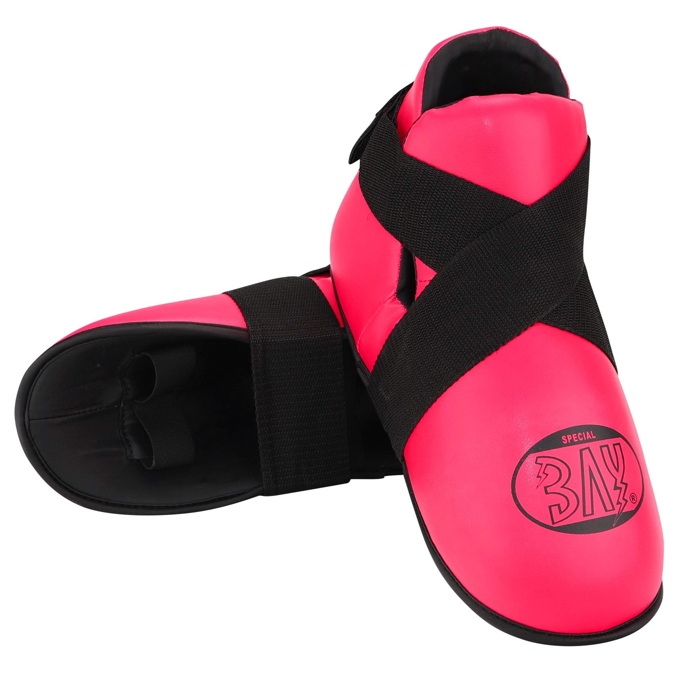 Bay SUPERKICK Fußschutz pink rosa Fußschützer Fußschoner Kickboxen Kick-Boxen Safety XS S M L XL XXL