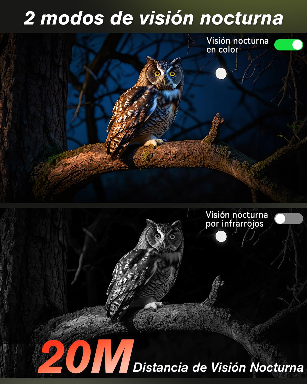 Xega 4G LTE Cámara de Caza Solar con Tarjeta SIM, 2K PTZ Camara Fototrampeo Exterior, PIR Detección, Visión Nocturna en Color, Audio de 2 vías, IP65, 0.2s Activación, para en Lugares sin WiFi