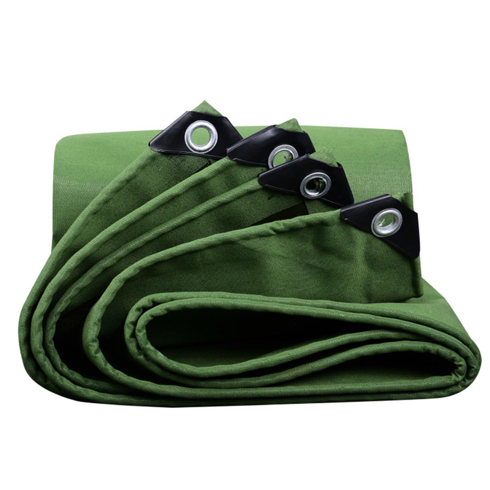 GLDYTVF Waterproof Green Canvas Tarp with Rustproof GrommetsDurable Tarpaulin Sheet Cover for Caravan Wood PoolAvailable in 1.5x3m 3x3m 3x4m and 4x6m (13.1ft x 19.7ft) Sizes