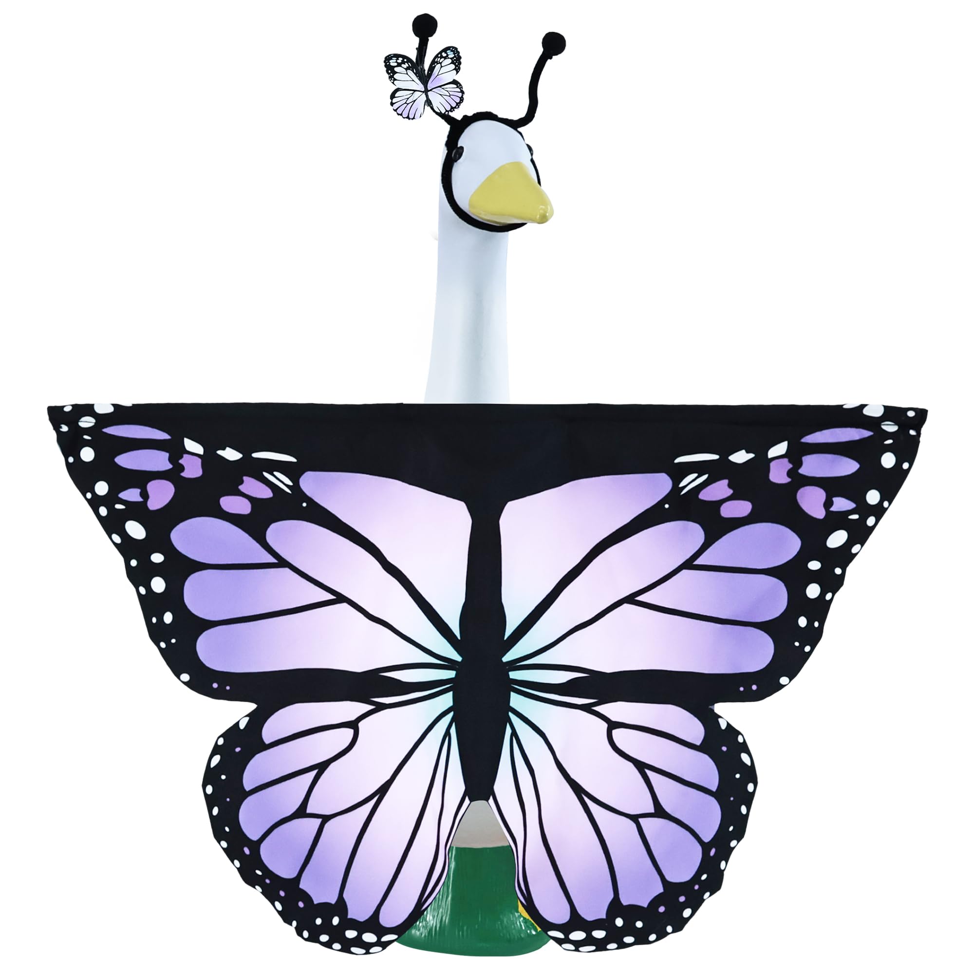 AMAMHAHAVA Butterfly Porch Goose Outfit for 23 Inch Porch Goose Statue
